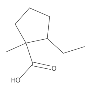 2-Ethyl-1-methylcyclopentane-1-carboxylic acid Structure