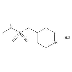 N-Methyl-1-(piperidin-4-yl)methanesulfonamide hydrochloride Structure