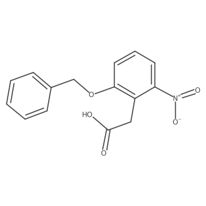 Benzeneacetic acid, 2-nitro-6-(phenylmethoxy)-结构式