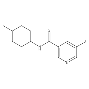 5-fluoro-N-(4-methylcyclohexyl)pyridine-3-carboxamide Structure
