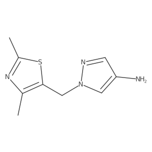 1-[(dimethyl-1,3-thiazol-5-yl)methyl]-1H-pyrazol-4-amine Structure