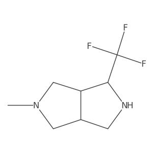 5-Methyl-1-(trifluoromethyl)octahydropyrrolo[3,4-c]pyrrole结构式