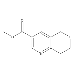 Methyl 7,8-dihydro-5H-pyrano[4,3-b]pyridine-3-carboxylate结构式