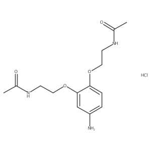 N,N'-[(4-Amino-1,2-phenylene)bis(oxyethane-2,1-diyl)]diacetamide hydrochloride Structure
