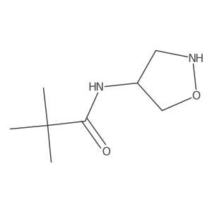 2,2-dimethyl-N-[(4S)-1,2-oxazolidin-4-yl]propanamide结构式