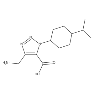 4-(aminomethyl)-1-[4-(propan-2-yl)cyclohexyl]-1H-1,2,3-triazole-5-carboxylic acid Structure