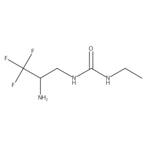 3-(2-Amino-3,3,3-trifluoropropyl)-1-ethylurea Structure