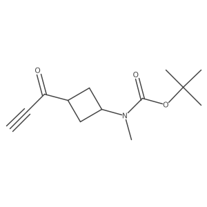 tert-butyl N-methyl-N-[3-(prop-2-ynoyl)cyclobutyl]carbamate结构式