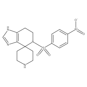 5-(4-Nitrobenzenesulfonyl)-3,5,6,7-tetrahydrospiro[imidazo[4,5-c]pyridine-4,4'-piperidine]结构式