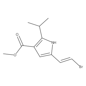 methyl 5-(2-bromoethenyl)-2-(propan-2-yl)-1H-pyrrole-3-carboxylate Structure