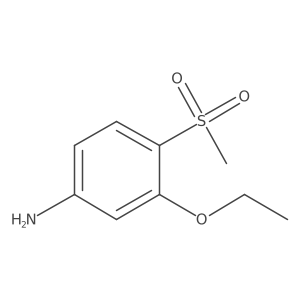 3-Ethoxy-4-methanesulfonylaniline结构式