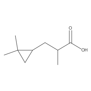 3-(2,2-Dimethylcyclopropyl)-2-methylpropanoic acid Structure