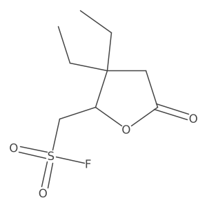 (3,3-Diethyl-5-oxooxolan-2-yl)methanesulfonyl fluoride结构式