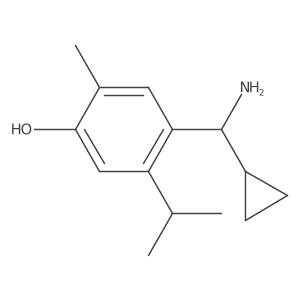 4-[Amino(cyclopropyl)methyl]-2-methyl-5-(propan-2-yl)phenol Structure