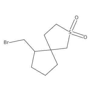 6-(Bromomethyl)-2lambda6-thiaspiro[4.4]nonane-2,2-dione结构式