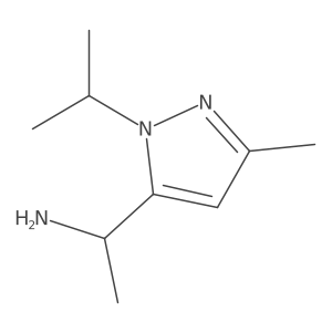 (1S)-1-[3-methyl-1-(propan-2-yl)-1H-pyrazol-5-yl]ethan-1-amine Structure