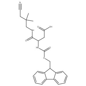 3-[(3-cyano-2,2-dimethylpropyl)carbamoyl]-3-({[(9H-fluoren-9-yl)methoxy]carbonyl}amino)propanoic acid Structure