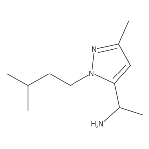 1-[3-methyl-1-(3-methylbutyl)-1H-pyrazol-5-yl]ethan-1-amine Structure
