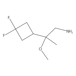 2-(3,3-Difluorocyclobutyl)-2-methoxypropan-1-amine Structure