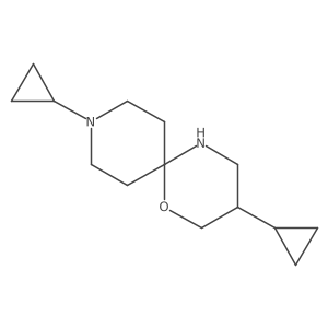 3,9-Dicyclopropyl-1-oxa-5,9-diazaspiro[5.5]undecane Structure