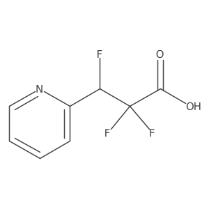 2,2,3-Trifluoro-3-(pyridin-2-yl)propanoic acid结构式