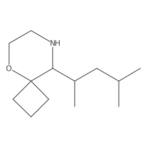9-(4-Methylpentan-2-yl)-5-oxa-8-azaspiro[3.5]nonane结构式