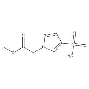 methyl 2-(4-sulfamoyl-1H-pyrazol-1-yl)acetate Structure