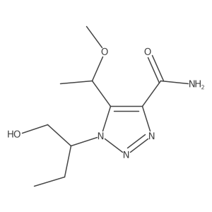 1-(1-hydroxybutan-2-yl)-5-(1-methoxyethyl)-1H-1,2,3-triazole-4-carboxamide结构式