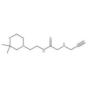 N-[2-(2,2-Dimethylmorpholin-4-yl)ethyl]-2-(prop-2-ynylamino)acetamide结构式