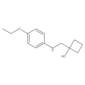 1-{[(4-Ethoxyphenyl)amino]methyl}cyclobutan-1-ol Structure