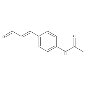 N-(4-(3-Oxoprop-1-en-1-yl)phenyl)acetamide Structure