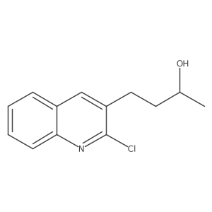 (2R)-4-(2-chloroquinolin-3-yl)butan-2-ol结构式