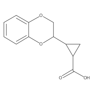 2-(2,3-Dihydro-1,4-benzodioxin-2-yl)cyclopropane-1-carboxylic acid Structure