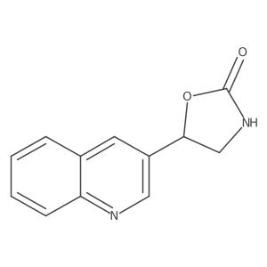 5-(Quinolin-3-yl)-1,3-oxazolidin-2-one结构式