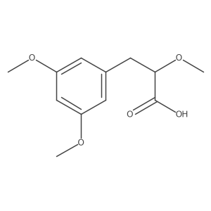 3-(3,5-Dimethoxyphenyl)-2-methoxypropanoic acid Structure