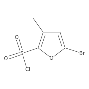 5-Bromo-3-methylfuran-2-sulfonyl chloride结构式