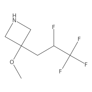 3-Methoxy-3-(2,3,3,3-tetrafluoropropyl)azetidine Structure