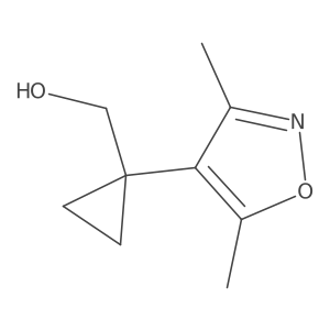 [1-(Dimethyl-1,2-oxazol-4-yl)cyclopropyl]methanol Structure