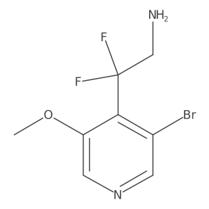 2-(3-Bromo-5-methoxypyridin-4-yl)-2,2-difluoroethan-1-amine Structure
