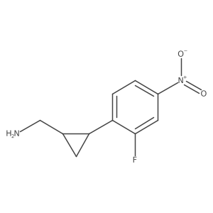 [2-(2-Fluoro-4-nitrophenyl)cyclopropyl]methanamine Structure