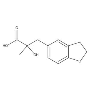 3-(2,3-Dihydro-1-benzofuran-5-yl)-2-hydroxy-2-methylpropanoic acid Structure