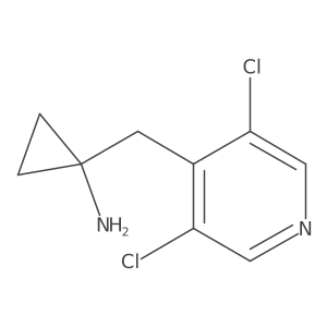 1-[(3,5-Dichloropyridin-4-yl)methyl]cyclopropan-1-amine Structure