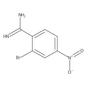 2-Bromo-4-nitrobenzene-1-carboximidamide Structure