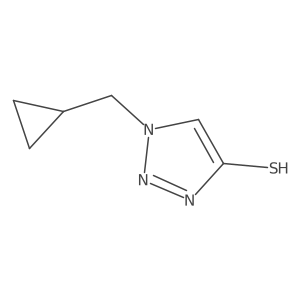 1-(cyclopropylmethyl)-1H-1,2,3-triazole-4-thiol Structure