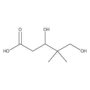 3,5-Dihydroxy-4,4-dimethylpentanoic acid结构式