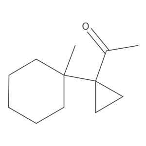 1-[1-(1-Methylcyclohexyl)cyclopropyl]ethan-1-one结构式