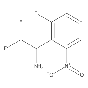 2,2-Difluoro-1-(2-fluoro-6-nitrophenyl)ethan-1-amine Structure