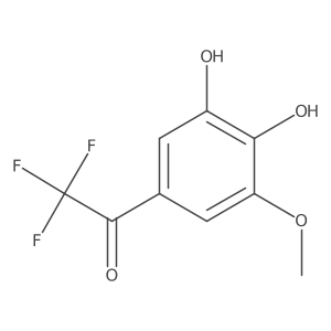 1-(3,4-Dihydroxy-5-methoxyphenyl)-2,2,2-trifluoroethan-1-one结构式
