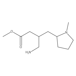 Methyl 4-amino-3-[(1-methylpyrrolidin-2-yl)methyl]butanoate Structure