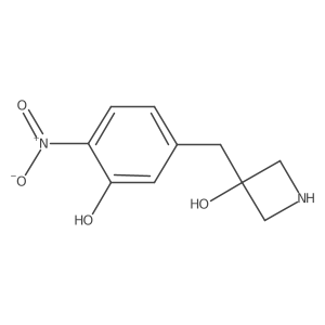 3-[(3-Hydroxy-4-nitrophenyl)methyl]azetidin-3-ol结构式